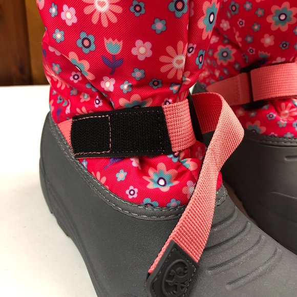 Northside Thinsulate Water Resistant Floral Winter Snow Boots Slip Resistant - Picture 12 of 13